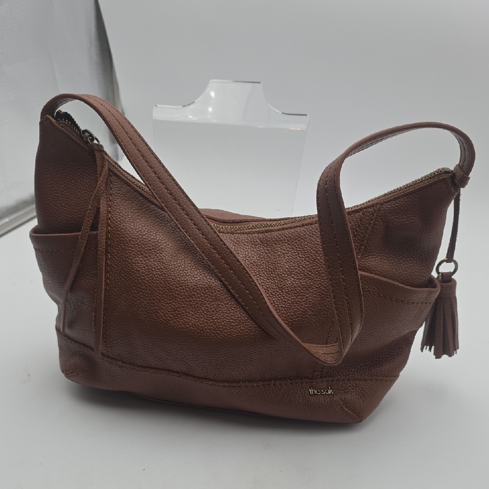 The Sak Leather Brown Hobo Bag